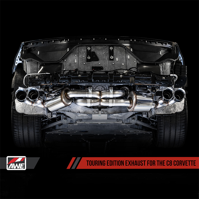 AWE Tuning | Touring Cat-Back Exhaust - Corvette 6.2L 2020-2023