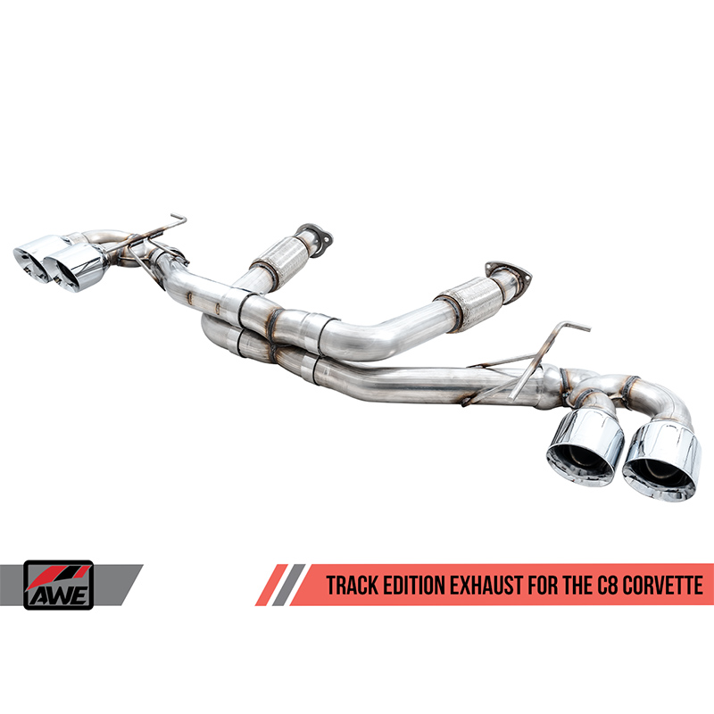 AWE Tuning | Track Cat-Back Exhaust - Corvette 6.2L 2020-2023