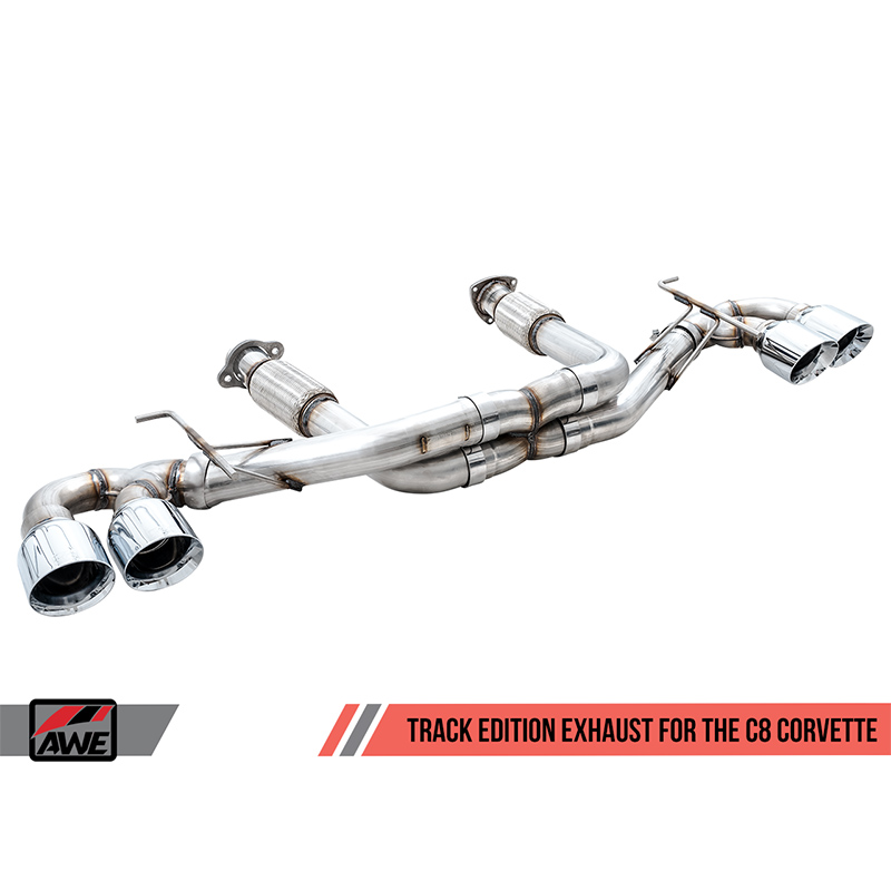 AWE Tuning | Track Cat-Back Exhaust - Corvette 6.2L 2020-2023