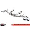AWE Tuning | Track Cat-Back Exhaust Black Tips - Corvette 6.2L 2020-2023
