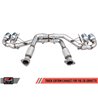 AWE Tuning | Track Cat-Back Exhaust Black Tips - Corvette 6.2L 2020-2023