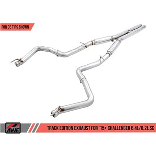AWE Tuning | Track Cat-Back Exhaust - Challenger 6.2L / 6.4L 2015-2023