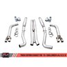 AWE Tuning | Track Cat-Back Exhaust Quad Black Tips - Challenger 6.2L / 6.4L 2015-2023
