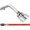 AWE Tuning | Track Cat-Back Exhaust Quad Black Tips - Challenger 6.2L / 6.4L 2015-2023