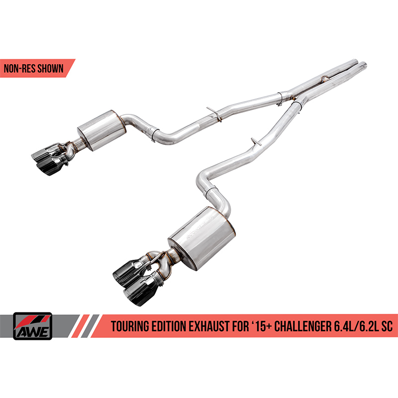 AWE Tuning | Touring Cat-Back Exhaust - Challenger 6.2L / 6.4L 2015-2023