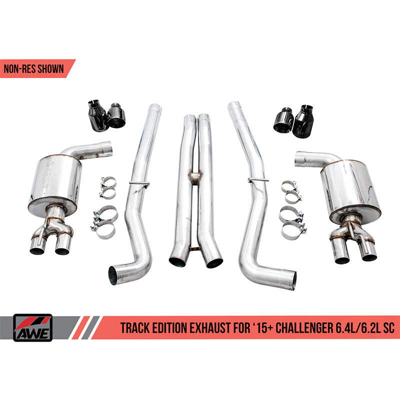 AWE Tuning | Touring Cat-Back Exhaust - Challenger 6.2L / 6.4L 2015-2023