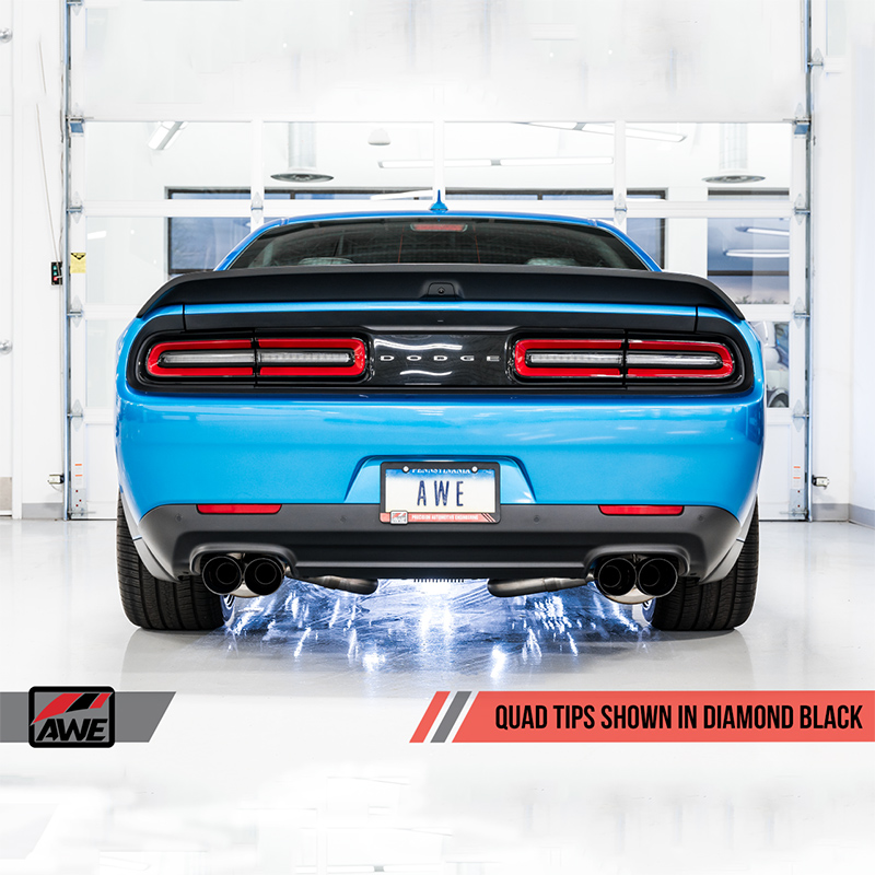 AWE Tuning | Touring Cat-Back Exhaust - Challenger 6.2L / 6.4L 2015-2023