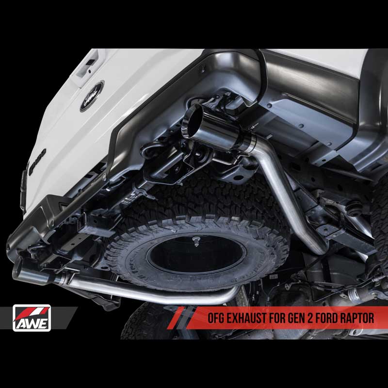 AWE Tuning | 0FG Cat-Back Exhaust 5" Black tips - F-150 3.5T 2017-2020