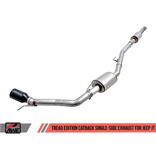 AWE Tuning | Tread Cat-Back Exhaust Single Side - Gladiator 3.6L 2020-2023