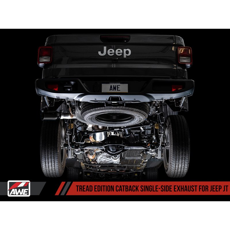 AWE Tuning | Tread Cat-Back Exhaust Single Side - Gladiator 3.6L 2020-2023