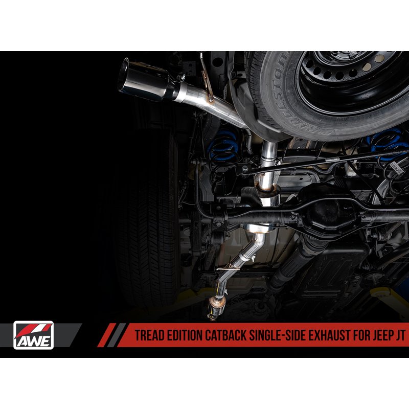 AWE Tuning | Tread Cat-Back Exhaust Single Side - Gladiator 3.6L 2020-2023