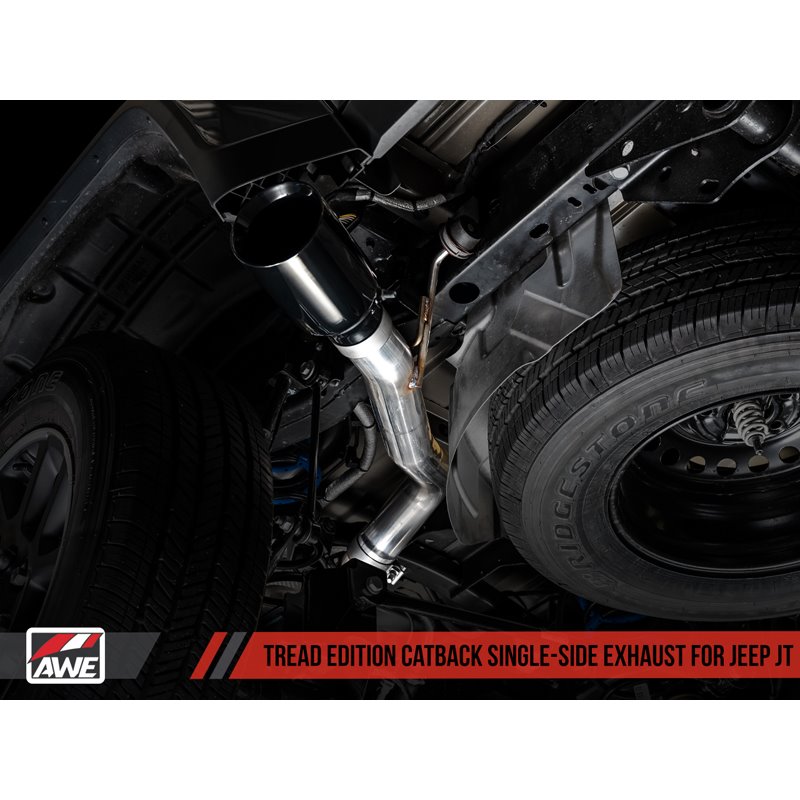 AWE Tuning | Tread Cat-Back Exhaust Single Side - Gladiator 3.6L 2020-2023