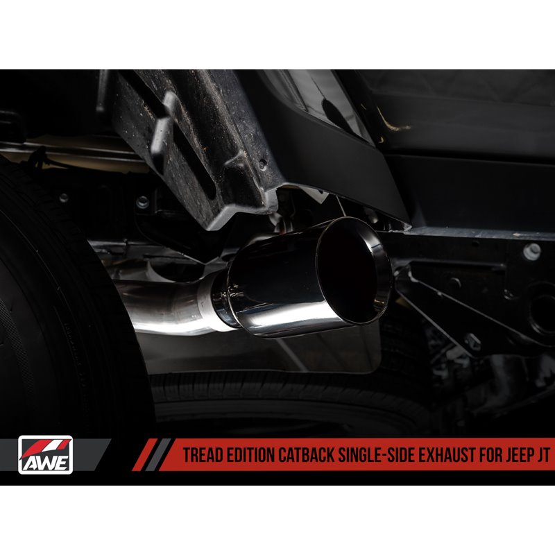 AWE Tuning | Tread Cat-Back Exhaust Single Side - Gladiator 3.6L 2020-2023