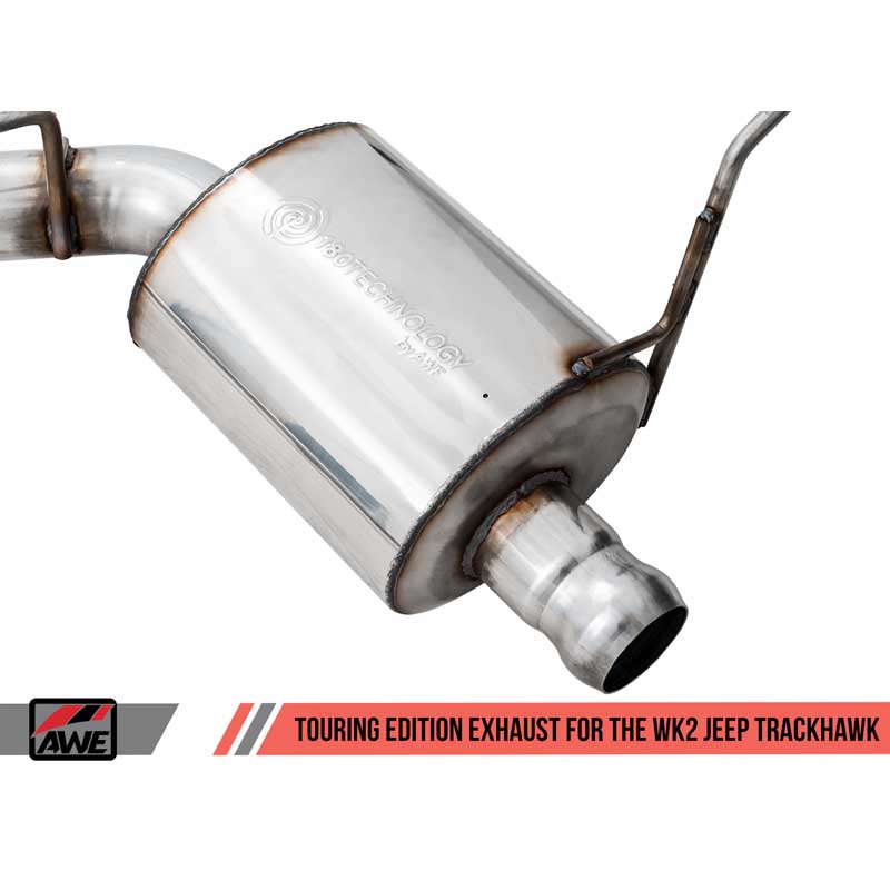 AWE Tuning | Touring Cat-Back Exhaust Stock Tips - Grand Cherokee Trackhawk / SRT 6.2L / 6.4L 2014-2021