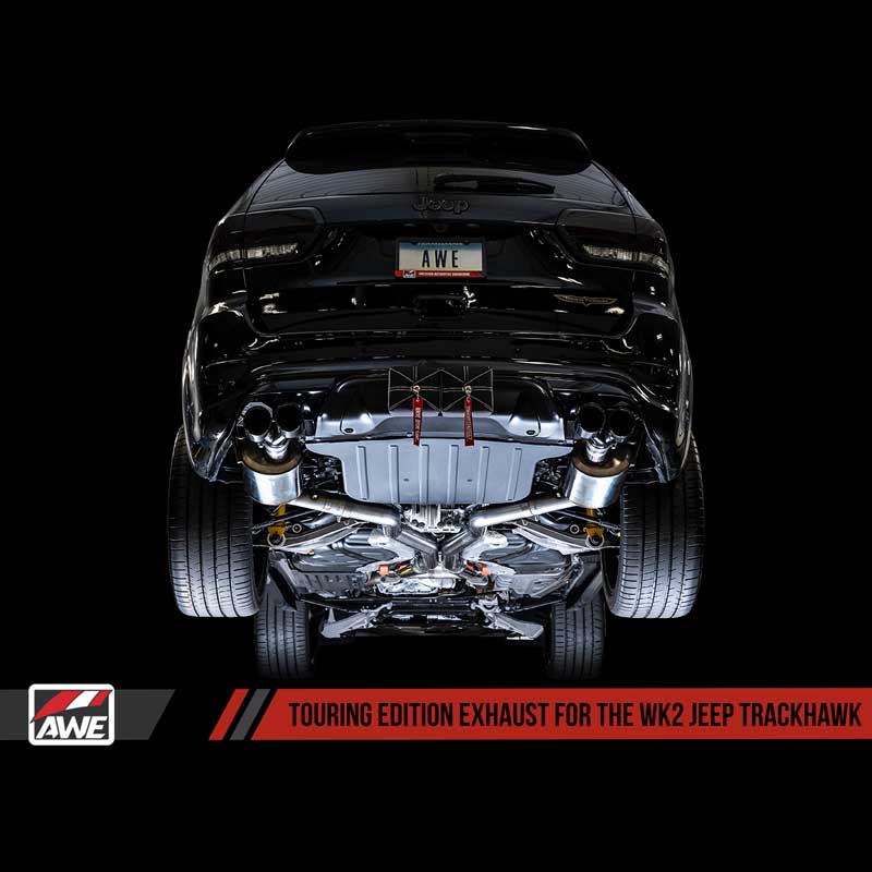 AWE Tuning | Touring Cat-Back Exhaust Stock Tips - Grand Cherokee Trackhawk / SRT 6.2L / 6.4L 2014-2021