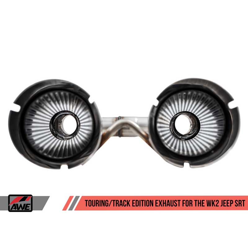 AWE Tuning | Touring Cat-Back Exhaust Black Tips - Grand Cherokee 6.4L 2014-2021
