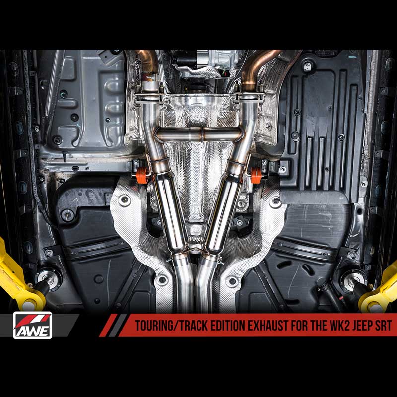 AWE Tuning | Touring Cat-Back Exhaust Black Tips - Grand Cherokee 6.4L 2014-2021