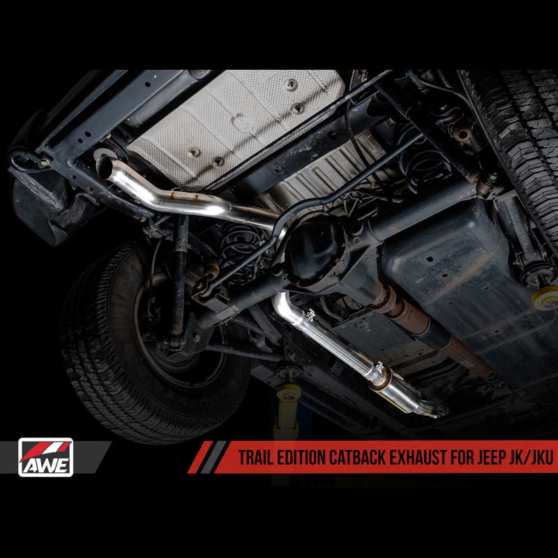 AWE Tuning | Trail Cat-Back Exhaust - Wrangler (JK) 3.6L 2012-2018