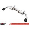 AWE Tuning | Tread Axle-Back Exhaust Black Tips - Wrangler (JK) 3.6L 2012-2018