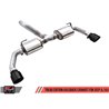 AWE Tuning | Tread Axle-Back Exhaust Black Tips - Wrangler (4xe) / Wrangler (JL) 2.0T / 3.6L 2018-2023