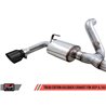 AWE Tuning | Tread Axle-Back Exhaust Black Tips - Wrangler (4xe) / Wrangler (JL) 2.0T / 3.6L 2018-2023