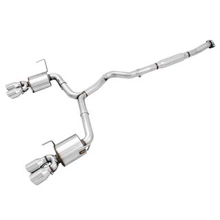AWE Tuning | Touring Cat-Back Exhaust Chrome Tips - WRX 2.0T 2015-2021