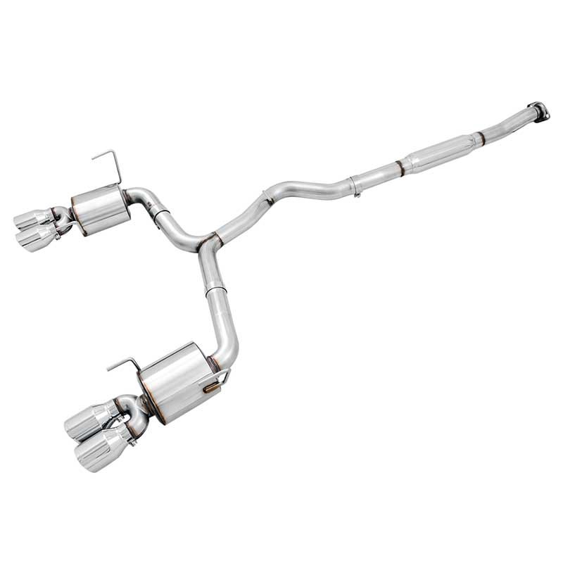 AWE Tuning | Touring Cat-Back Exhaust Chrome Tips - WRX 2.0T 2015-2021