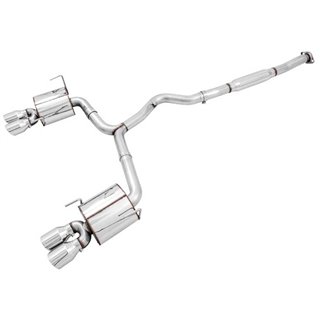 AWE Tuning | Touring Cat-Back Exhaust Chrome Tips - WRX / WRX STi 2.5T 2012-2021