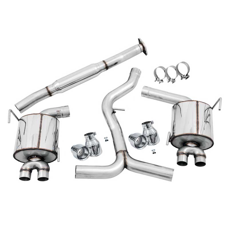 AWE Tuning | Touring Cat-Back Exhaust Chrome Tips - WRX / WRX STi 2.5T 2012-2021