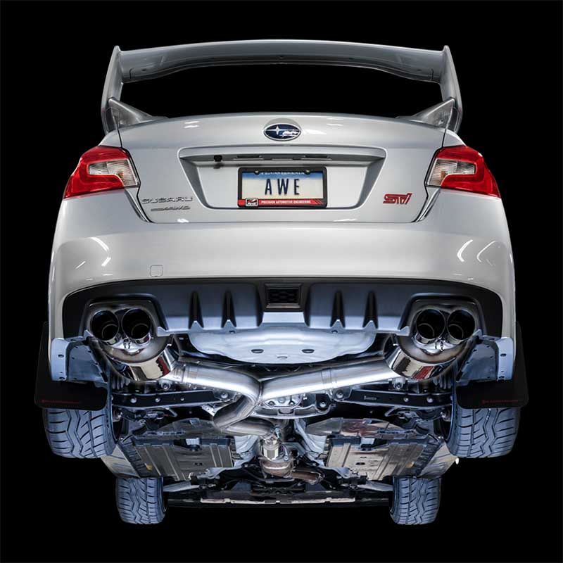 AWE Tuning | Touring Cat-Back Exhaust Chrome Tips - WRX / WRX STi 2.5T 2012-2021