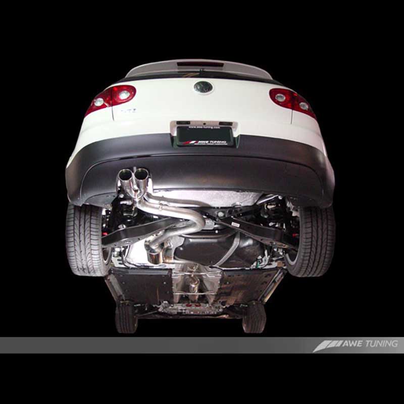 AWE Tuning | Performance Cat-Back Exhaust Chrome Tips - GTI Base / Fahrenheit 2.0T 2006-2009