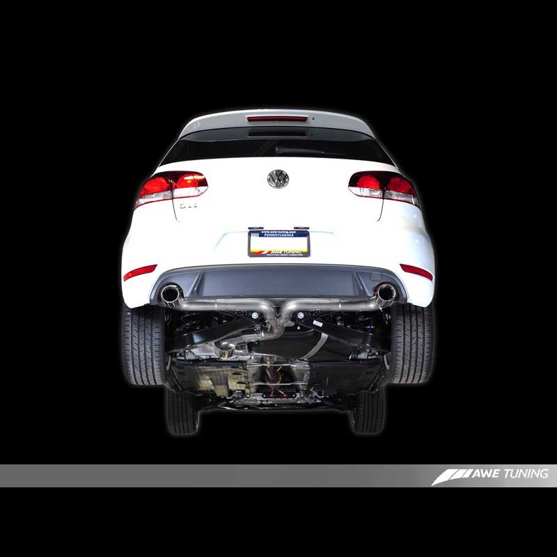 AWE Tuning | Performance Cat-Back Exhaust Chrome Tips - GTI 2.0T 2010-2014