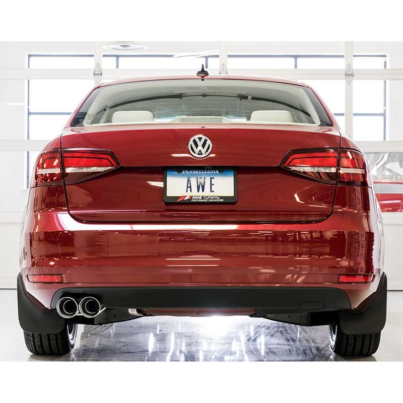 AWE Tuning | Track Cat-Back Exhaust Chrome Tips - Jetta 1.4T 2016-2018