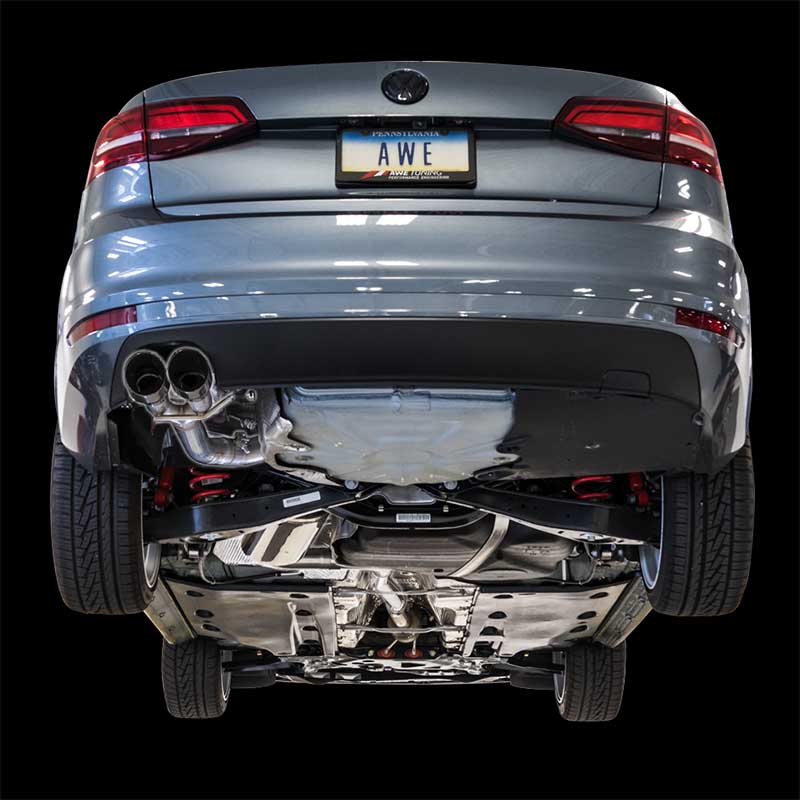 AWE Tuning | Track Cat-Back Exhaust Chrome Tips - Jetta 1.4T 2016-2018