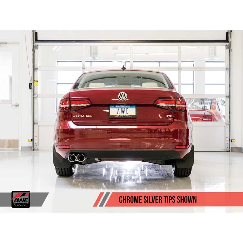 AWE Tuning | Touring Cat-Back Exhaust Chrome Tips - Jetta 1.8T / 2.0L 2011-2018