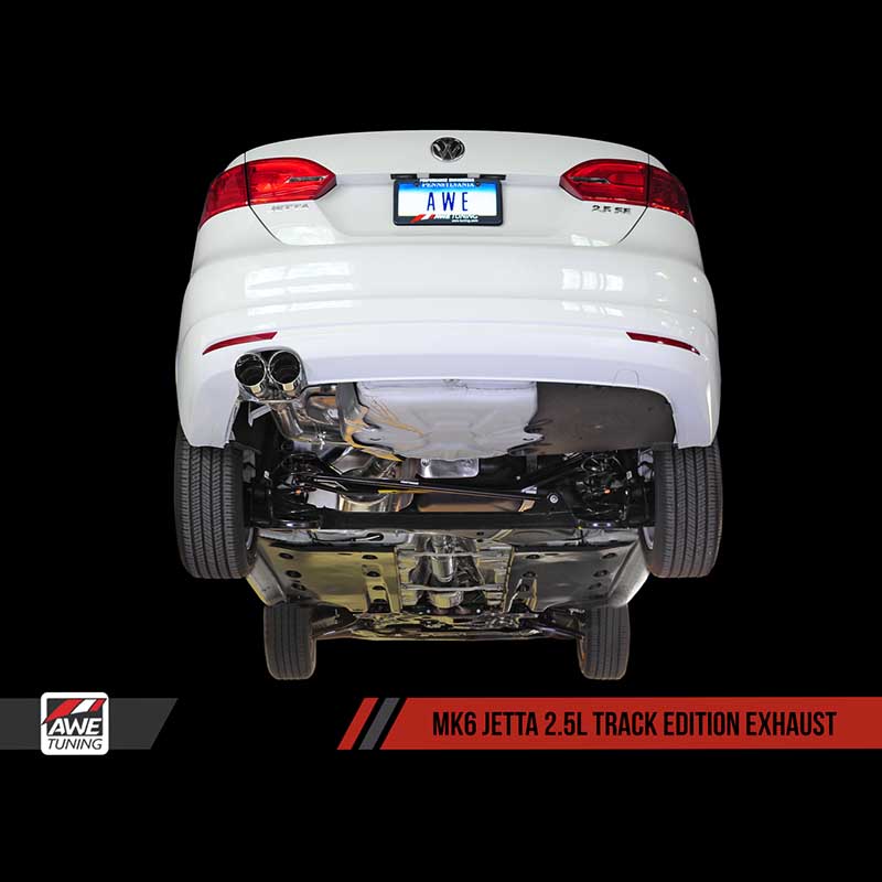 AWE Tuning | Track Cat-Back Exhaust Chrome Tips - Jetta 2.5L 2011-2013