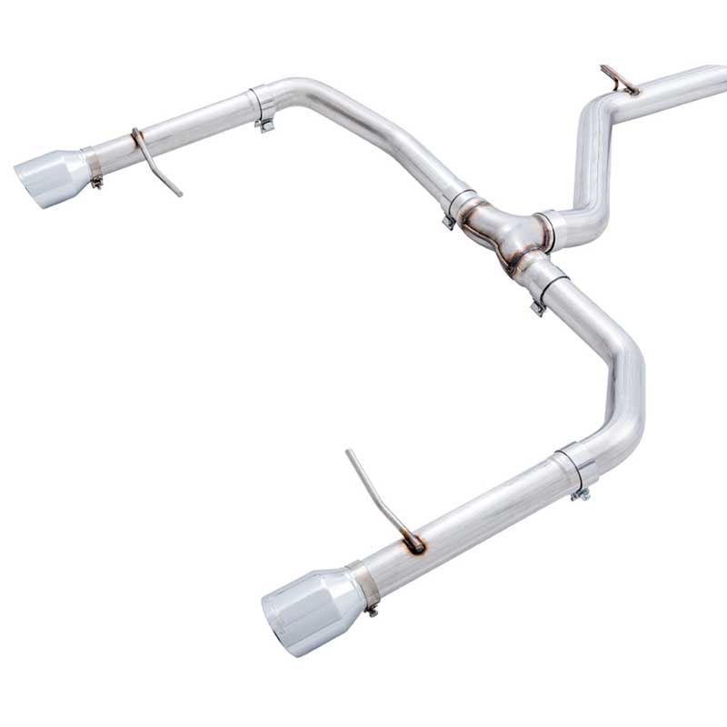 AWE Tuning | Track Cat-Back Non-Resonated Exhaust Chrome Tips - Jetta 2.0T 2019-2021