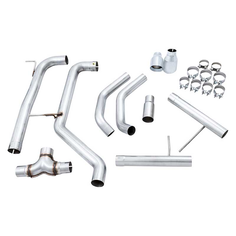 AWE Tuning | Track Cat-Back Non-Resonated Exhaust Chrome Tips - Jetta 2.0T 2019-2021