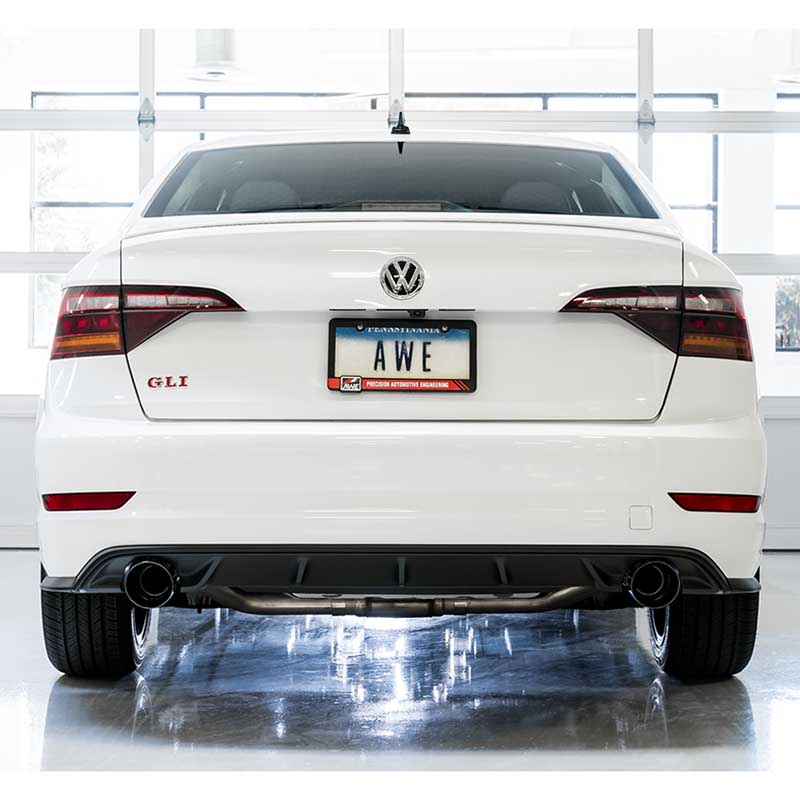 AWE Tuning | Track Cat-Back Non-Resonated Exhaust Chrome Tips - Jetta 2.0T 2019-2021