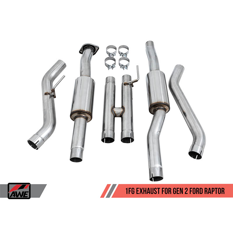 AWE Tuning | 1FG Resonated H-Pipe Exhaust - F-150 3.5T 2017-2020