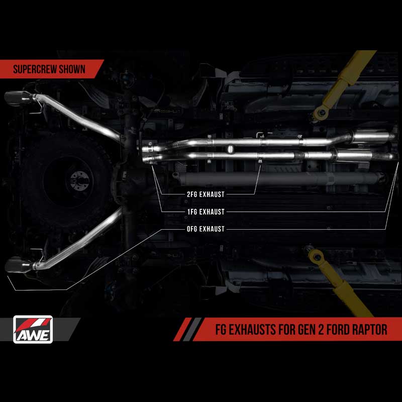 AWE Tuning | 1FG Resonated H-Pipe Exhaust - F-150 3.5T 2017-2020