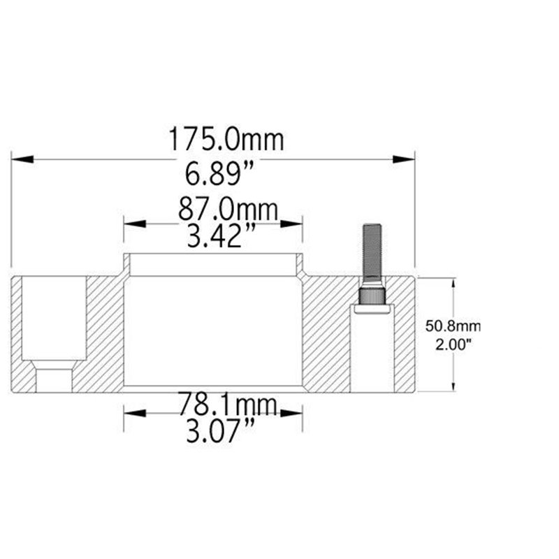 COYOTE | Wheel Adapter 50.8mm / 78.10mm to 87.10mm / 6x139.7 to 6x135 / 14x1.5