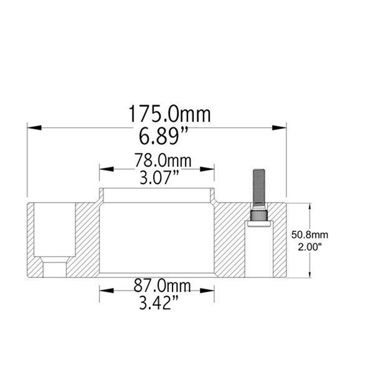 COYOTE | Wheel Adapter 50.8mm / 87.10mm to 78.10mm / 6x135 to 6x139.7 / 14x1.5