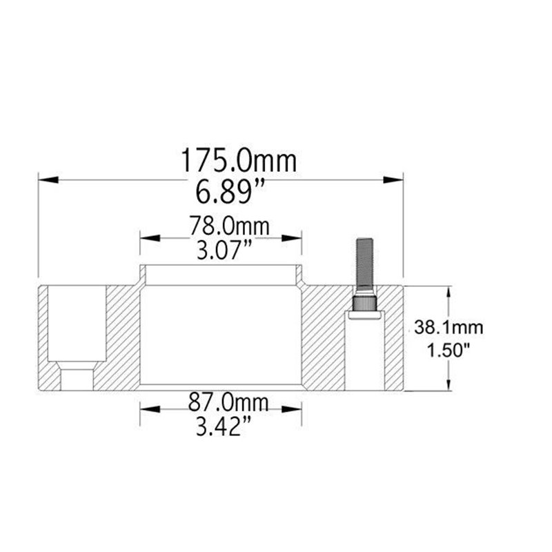 COYOTE | Wheel Adapter 38.1mm / 87.10mm to 78.10mm / 6x135 to 6x139.7 / 14x1.5