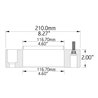 COYOTE | Wheel Spacer 50.8mm / 116.70mm / 8x165.1 / 14x1.5
