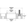 COYOTE | Wheel Spacer 44.45mm / 66.9mm / 6x120mm / 14x1.5