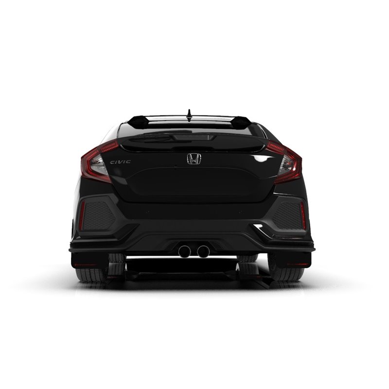 RallyArmor | Black UR Mud Flap Red Logo - Civic 2017-21 LX / EX / EX-L / Hatch