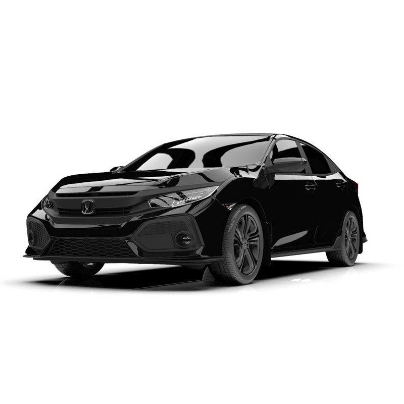 RallyArmor | Black UR Mud Flap Red Logo - Civic 2017-21 LX / EX / EX-L / Hatch