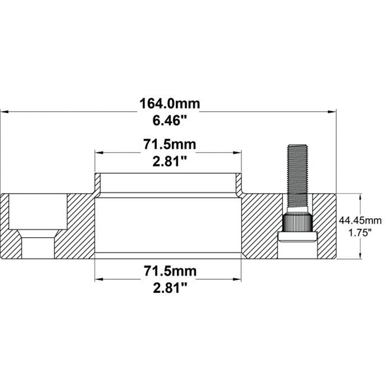 COYOTE | Wheel Spacer 44.45mm / 71.5mm / 5x127mm / 14x1.5