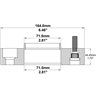 COYOTE | Wheel Spacer 44.45mm / 71.5mm / 5x127mm / 14x1.5